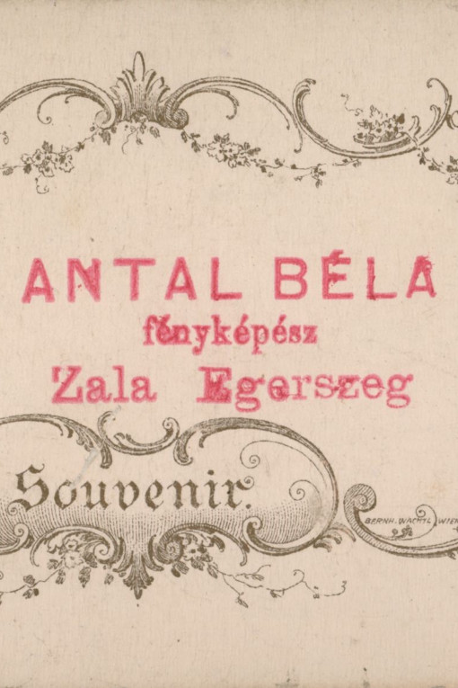 Antal Béla, a 19-20. századforduló zalaegerszegi fotográfusa