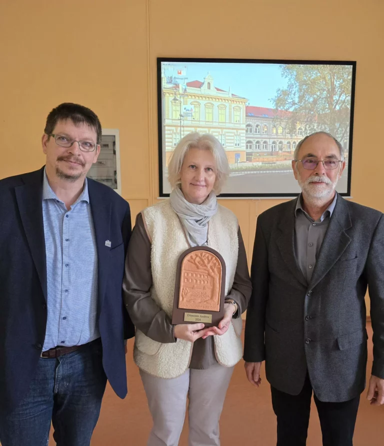 Recognition - Andrea Dömötör received the Szentmihályi Imre Award